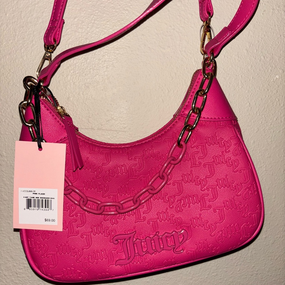 Juicy Couture Vibrant Pink Shoulder Bag